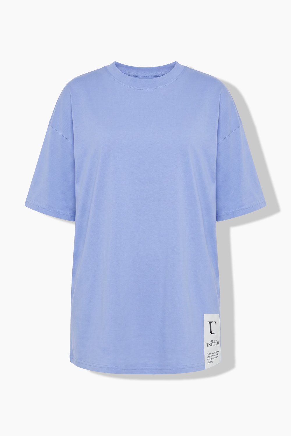 Stora storlekar T-shirt, Dam, blå, storlek: 54/56, Bomull, Studio Untold