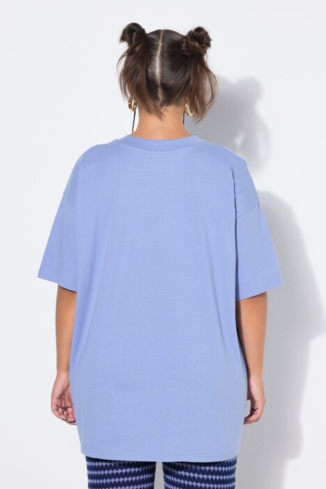 T-Shirt, oversized, Saumpatch, Halbarm