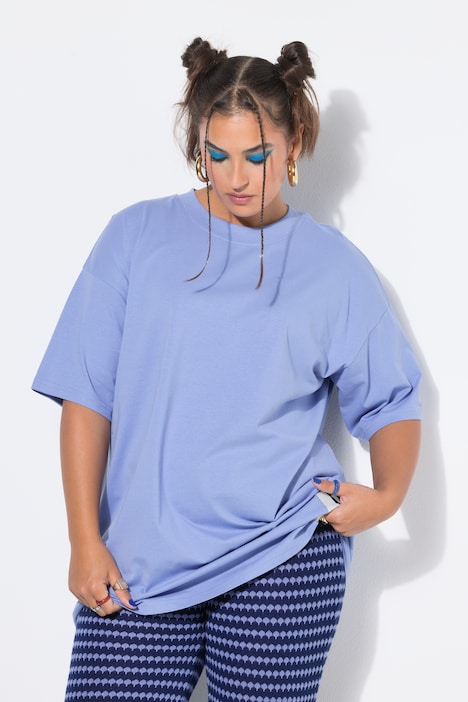 T-Shirt, oversized, Saumpatch, Halbarm