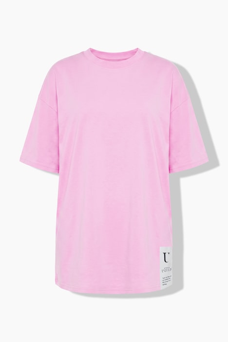 T-Shirt, oversized, Saumpatch, Halbarm