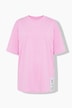 T-Shirt, oversized, Saumpatch, Halbarm