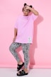T-Shirt, oversized, Saumpatch, Halbarm