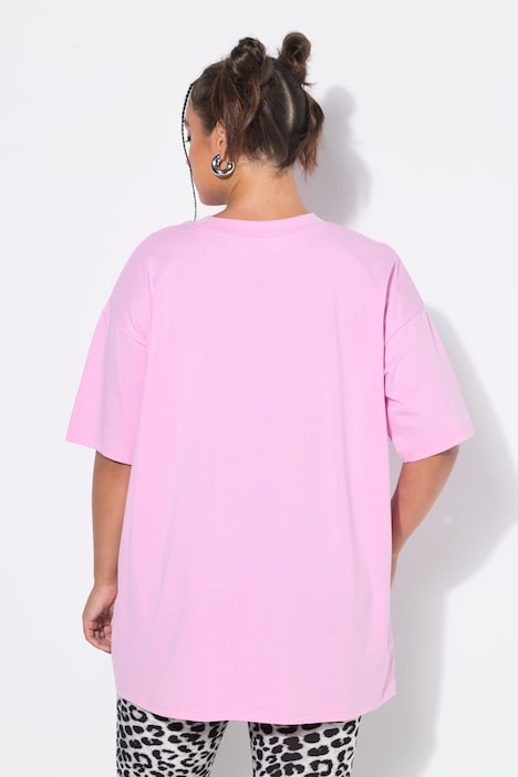 T-Shirt, oversized, Saumpatch, Halbarm