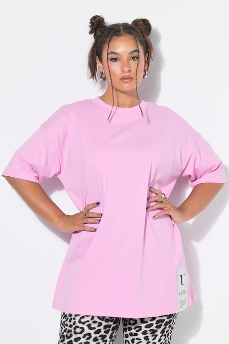 T-Shirt, oversized, Saumpatch, Halbarm