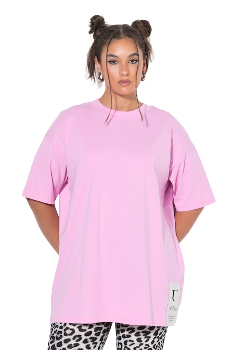 Tričko, oversize, pačvork lem, krátké rukávy