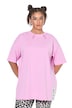 Tričko, oversize, pačvork lem, krátké rukávy