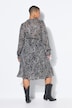 Midikleid, Alloverprint, Langarm