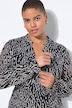 Midikleid, Alloverprint, Langarm