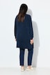 Chenille-Strickjacke, V-Ausschnitt, offene Form, Langarm