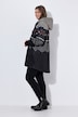 Norweger-Strick-Fleece-Jacke, Kapuze,Langarm