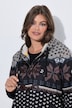 Norweger-Strick-Fleece-Jacke, Kapuze,Langarm