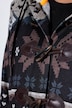 Norweger-Strick-Fleece-Jacke, Kapuze,Langarm