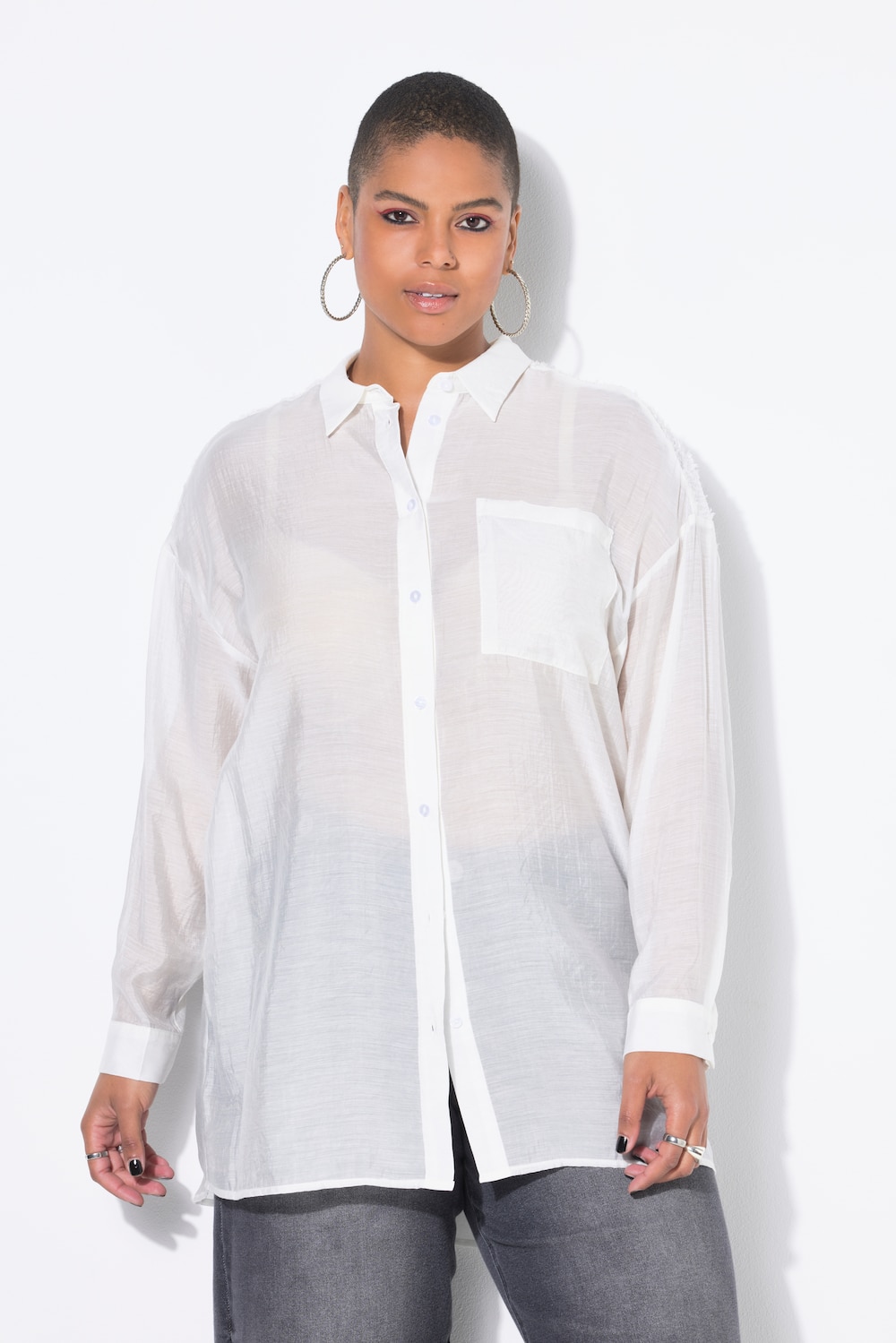 Große Größen Bluse, Damen, beige, Größe: 54/56, Viskose/Synthetische Fasern, Studio Untold