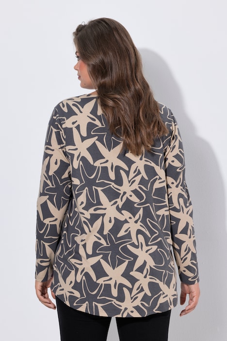 Starfish Print Long Sleeve Tee