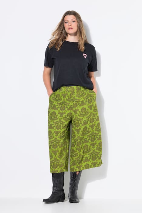 Culotte, extra wijde pijpen, paisley
