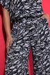 Culotte, pierna muy ancha, estampado completo