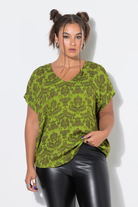 Blouse oversize. Imprimé cachemire