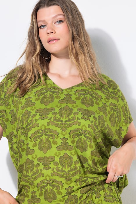 Blusenshirt, oversized, Paisleys