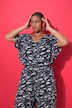 Blusenshirt, oversized, Alloverprint