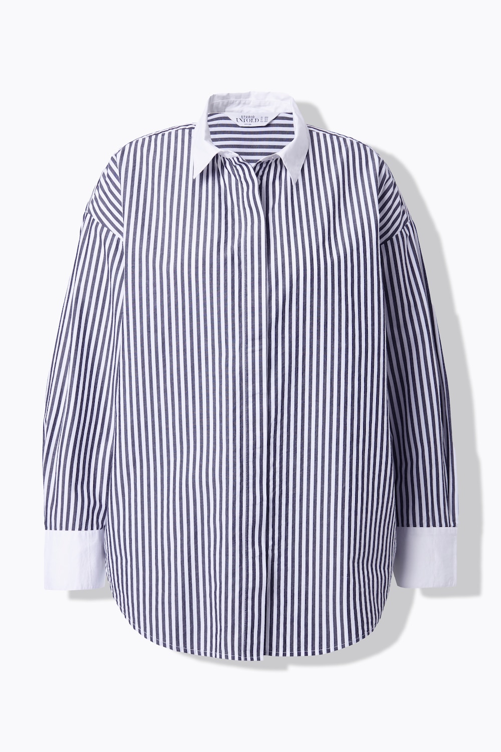 Hemdbluse, oversized, Streifen