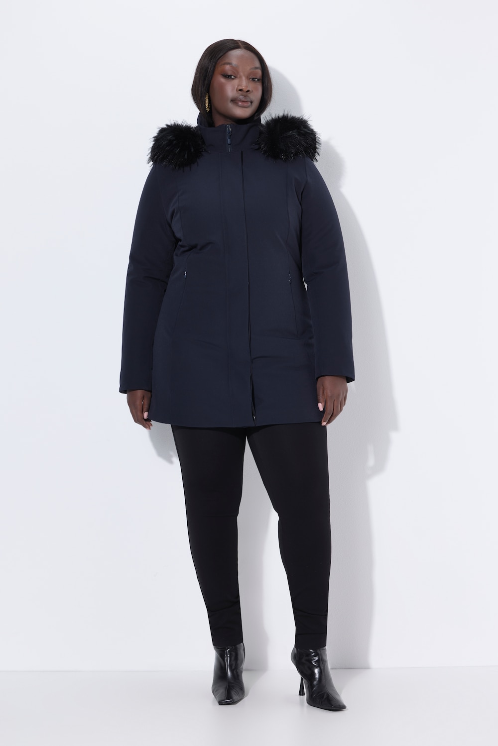 Große Größen Funktionsjacke, Damen, blau, Größe: 42/44, Synthetische Fasern/Polyester, Ulla Popken