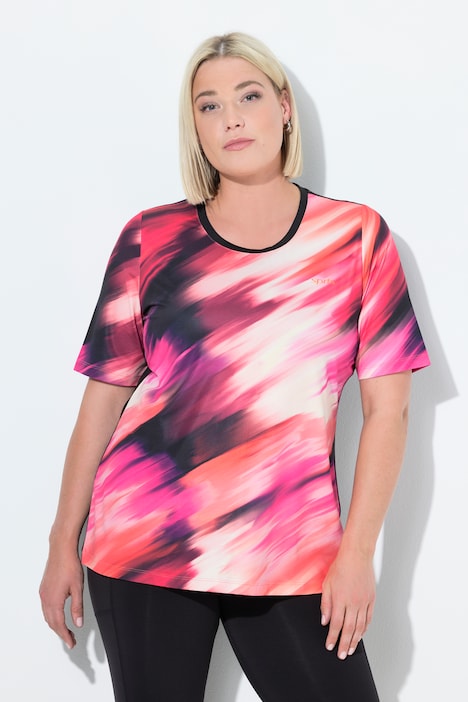 T-Shirt, Rücken-Cut-Out, Rundhals, Halbarm, recycelt
