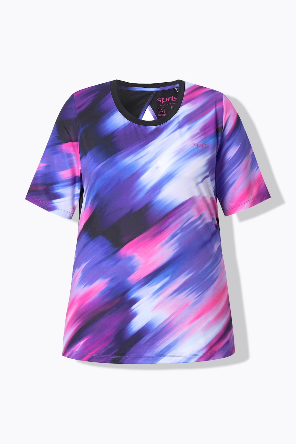 Stora storlekar T-shirt, Dam, lila, storlek: 58/60, Elastan, Ulla Popken