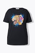 T-shirt, boxy fit, kleurrijke tijgerkop