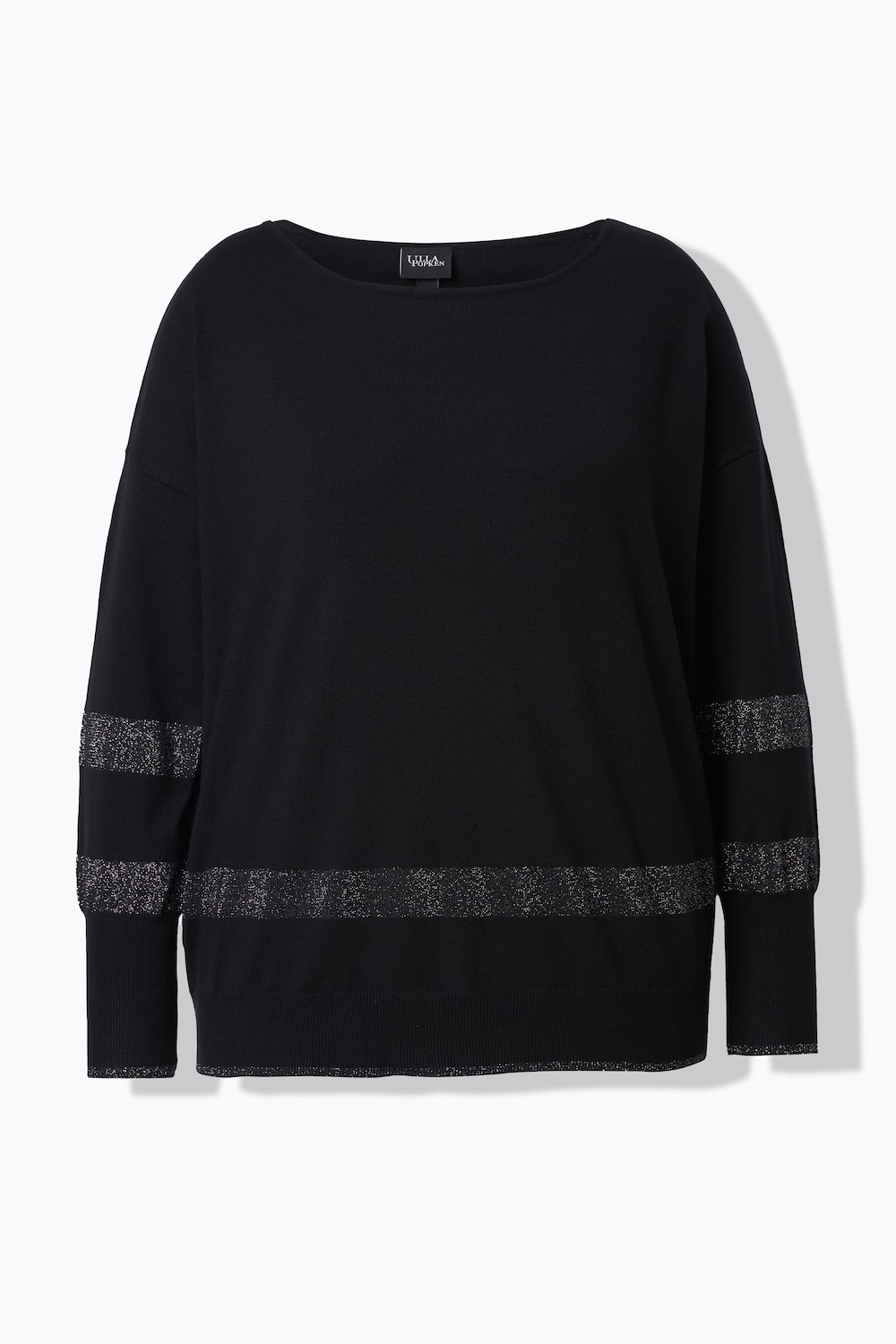 Pullover, Streifen, Oversized, Rundhals, Langarm