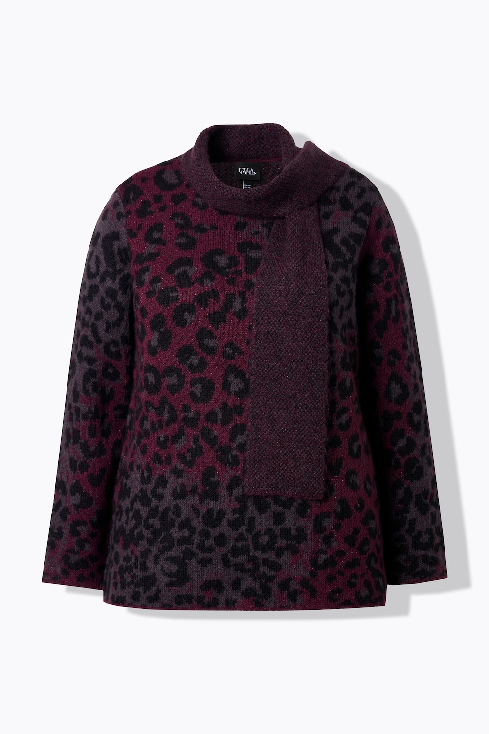 Stora storlekar Tröja, Dam, röd, storlek: 50/52, Syntetfibrer/Polyester, Ulla Popken