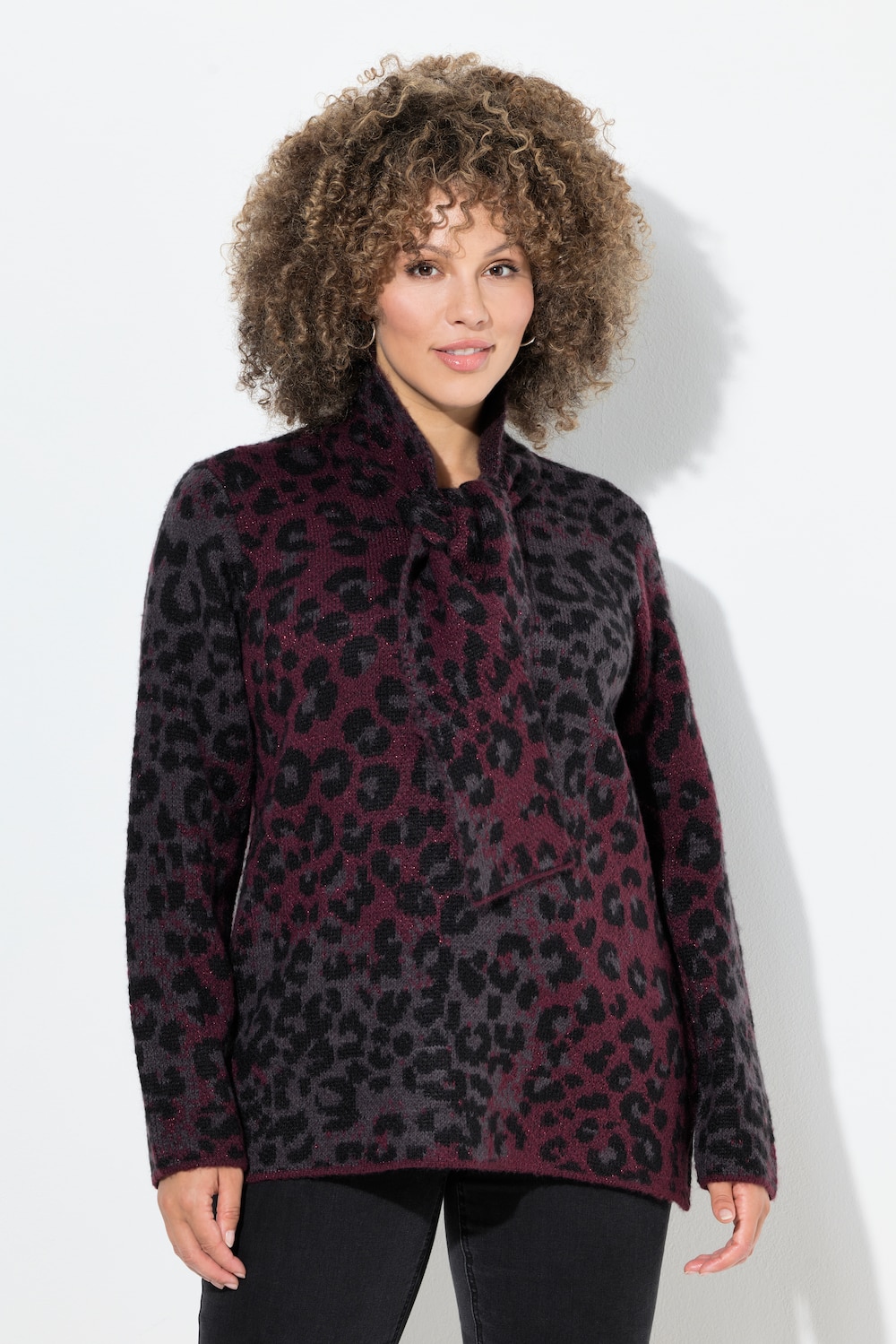 Thumbnail - Große Größen Pullover, Damen, rot, Größe: 54/56, Synthetische Fasern/Polyester, Ulla Popken