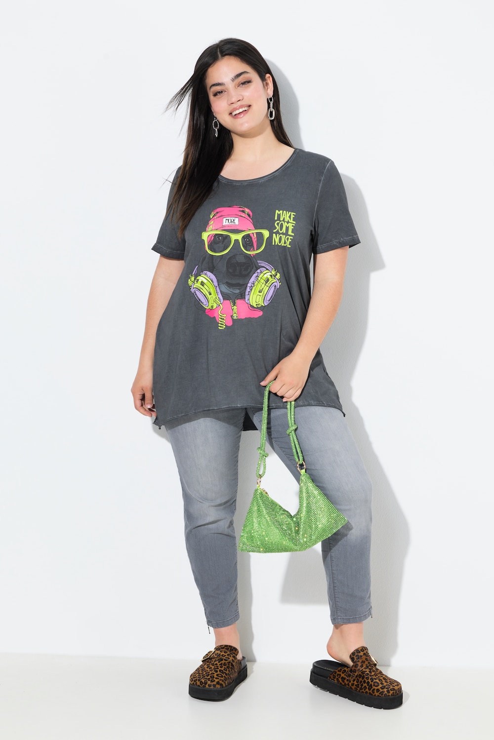 T-shirt, A-lijn, hiphop hond