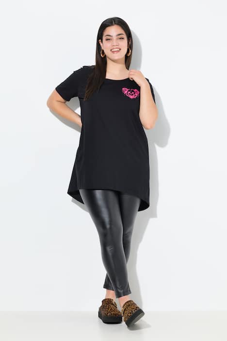 T-shirt, A-lijn, groot statement op de rug