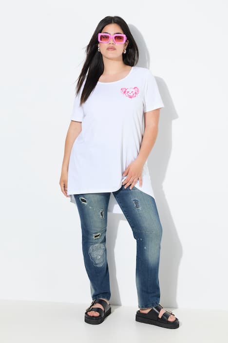 T-Shirt, A-Linie, großes Rücken-Statement