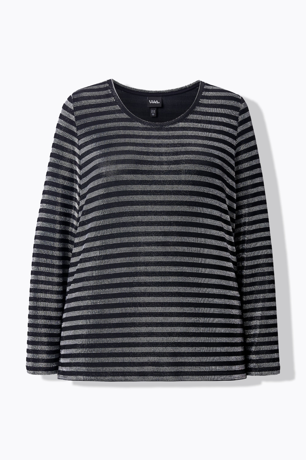 Stora storlekar Topp, Dam, svart, storlek: 46/48, Polyester/Metalliska fibrer, Ulla Popken