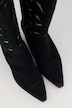 Leder-Cowboystiefel, XL-Schaft, Stickerei, Weite H
