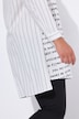 Lange overhemdblouse, oversized, tekst/strepen