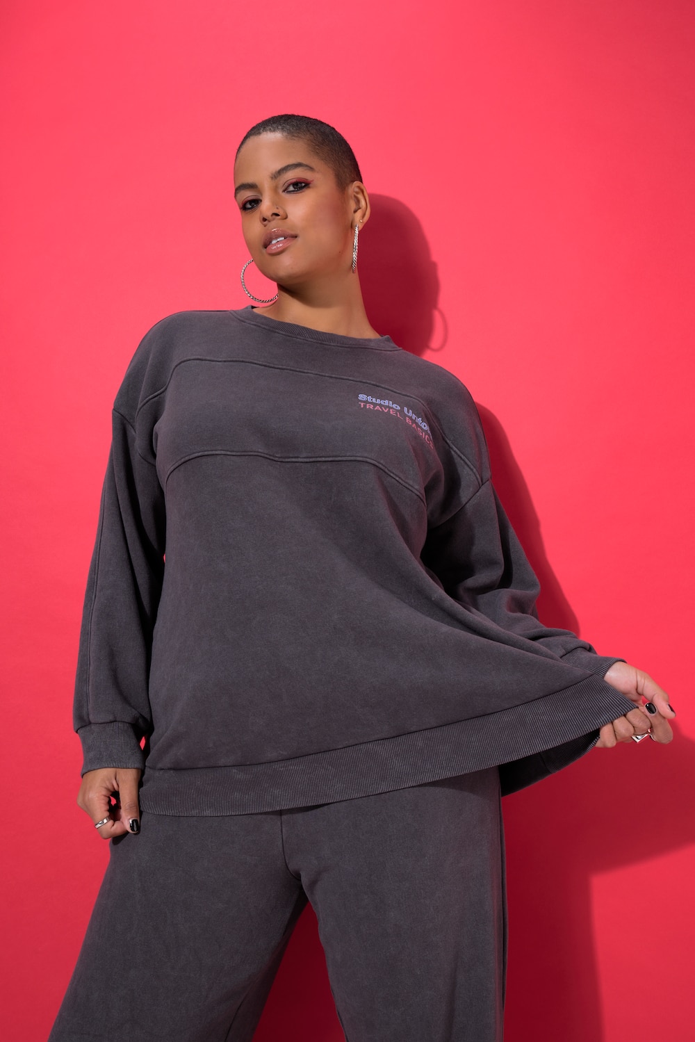 Sweatshirt, oversized, statementprint, vintage look