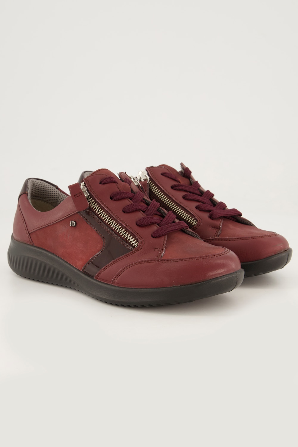 Jomos Leder-Sneaker, Damen, rot, Größe: 41, Sonstige/Leder, Ulla Popken