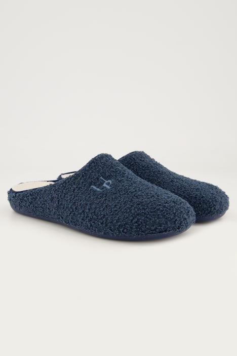Teddy pantoffel, verwisselbaar voetbed, wijdte H, gerecycled