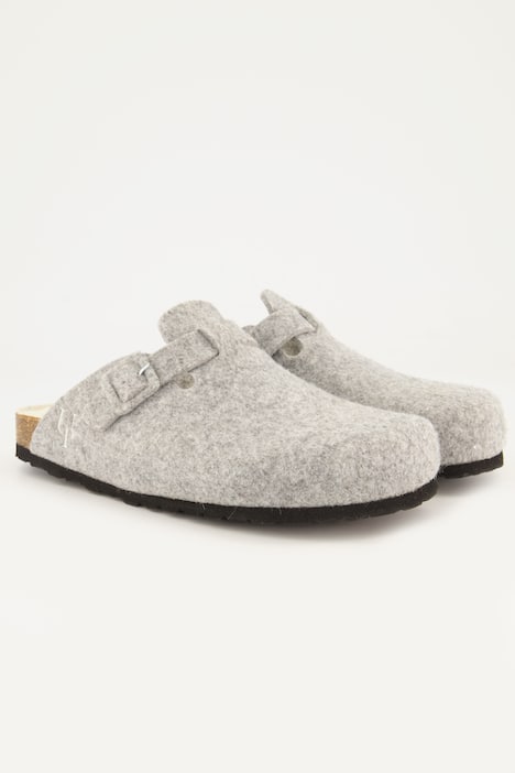 Filz-Clogs, Plüschfutter, Wechselfußbett, Weite H