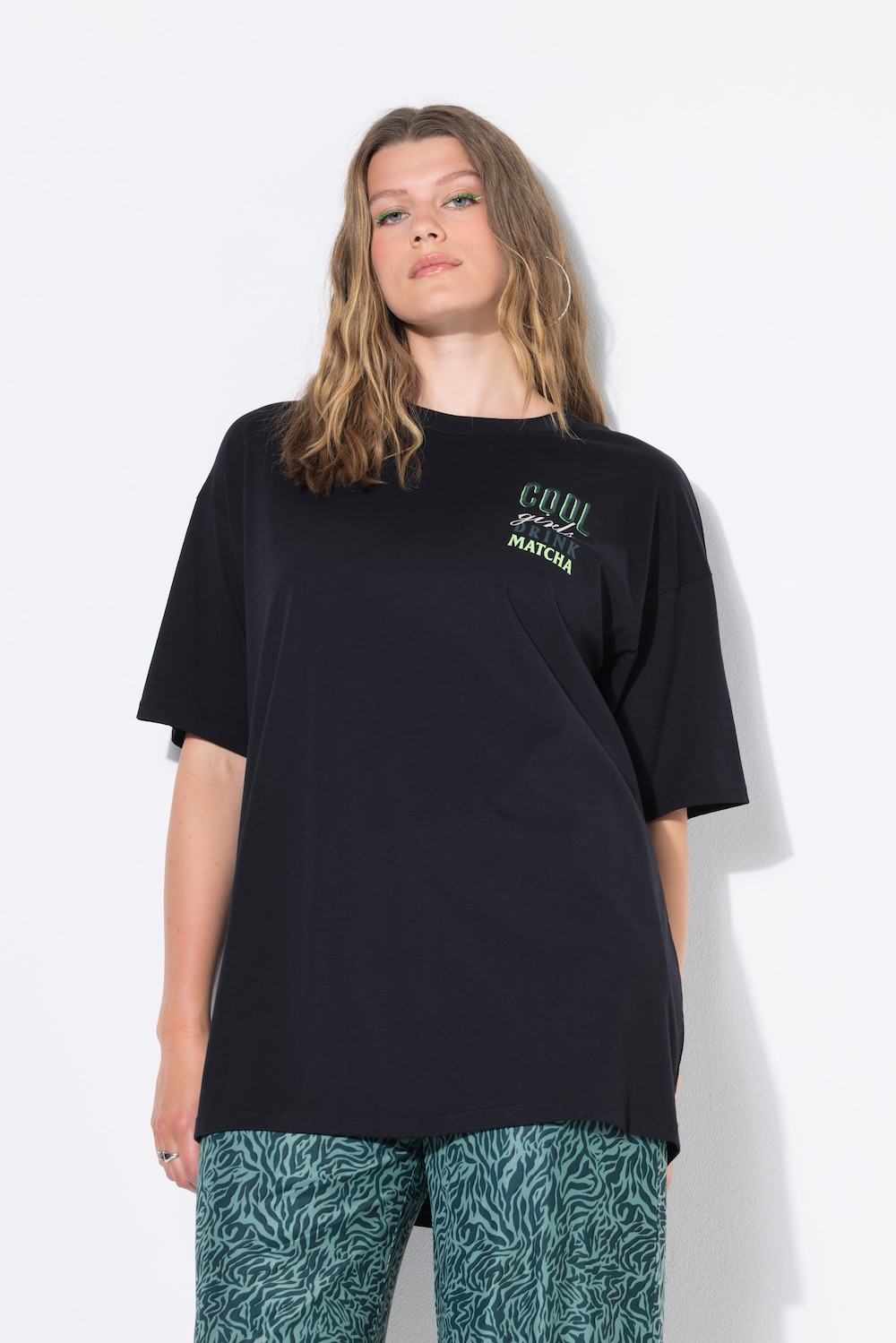 Große Größen T-Shirt, Damen, schwarz, Größe: 54/56, Baumwolle, Studio Untold