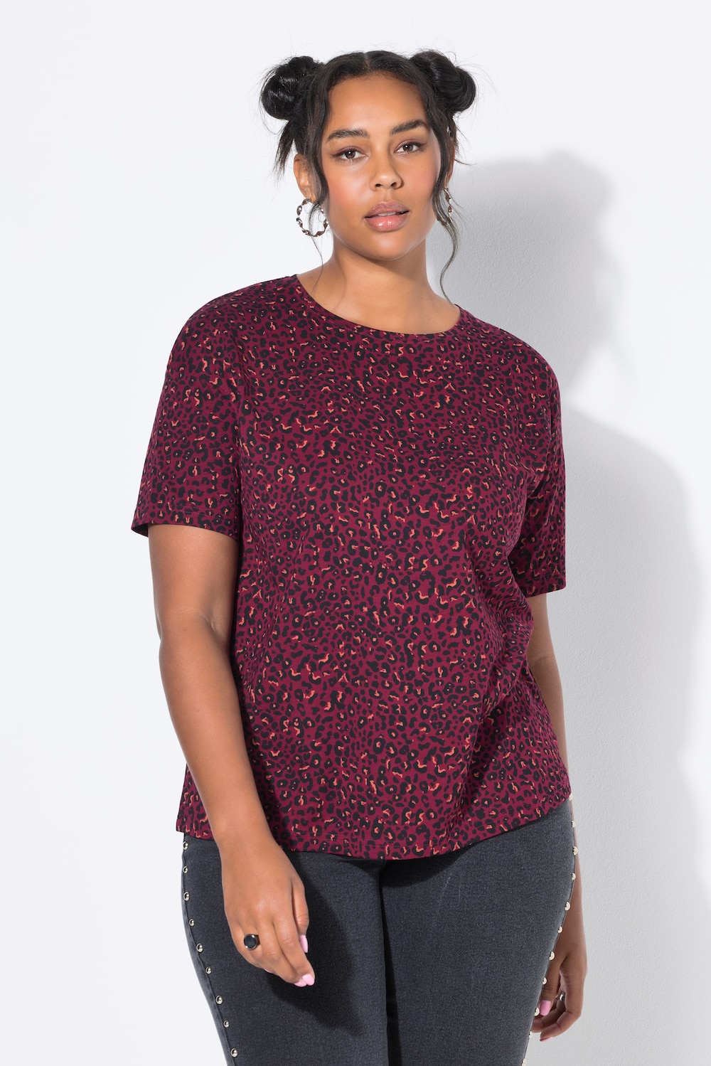 Große Größen T-Shirt, Damen, rot, Größe: 42/44, Baumwolle, Studio Untold