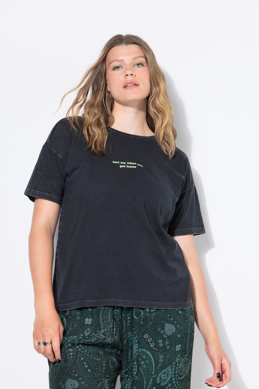 Große Größen T-Shirt, Damen, grün, Größe: 46/48, Baumwolle, Studio Untold