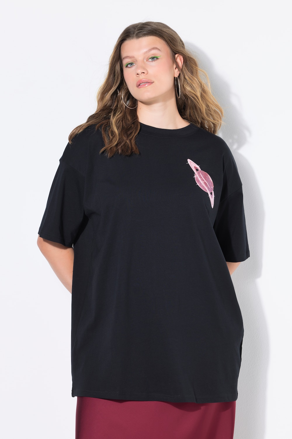 Große Größen T-Shirt, Damen, schwarz, Größe: 54/56, Baumwolle, Studio Untold