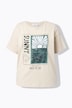 T-shirt, oversized, sun-print, pailletten