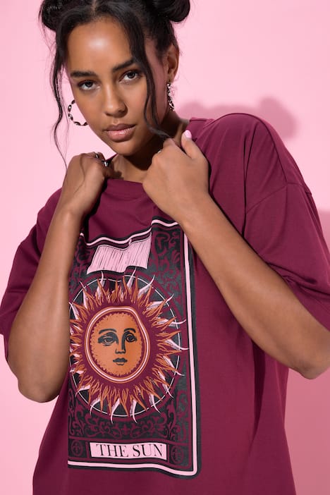 T-Shirt, oversized, Tarot Sonne
