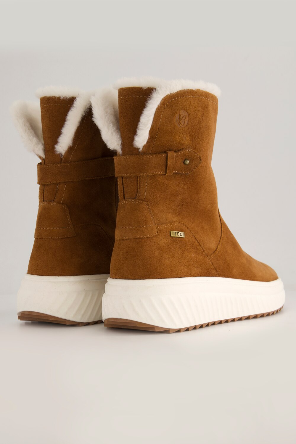 Stora storlekar Caprice Funktionsboots i skinn, Dam, brun, storlek: 38, Läder/Annat, Ulla Popken
