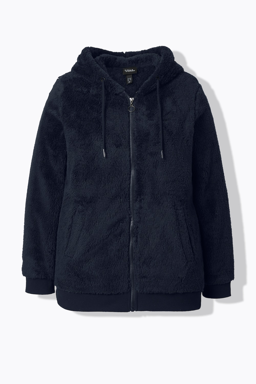 Stora storlekar Teddyjacka, Dam, blå, storlek: 46/48, Polyester, Ulla Popken