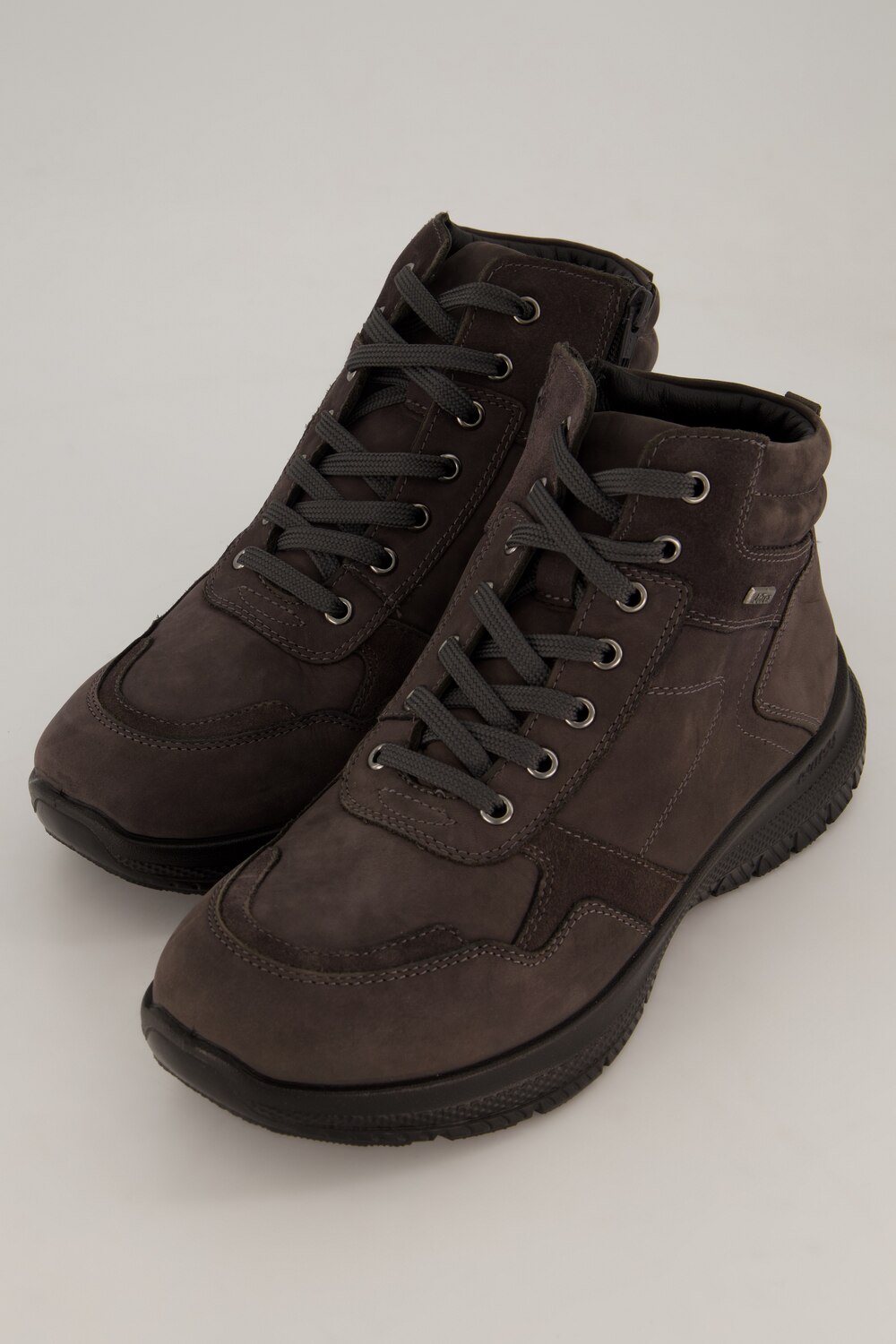 Stora storlekar Ankelboots, Her, grå, storlek: 43, Läder, JP1880